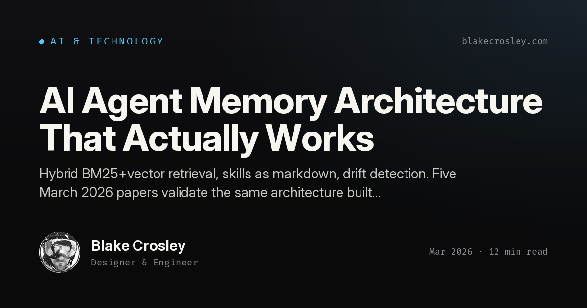 5 ai agent memory patterns that actually work (with... AI Agent Memory Architecture That Actually Works