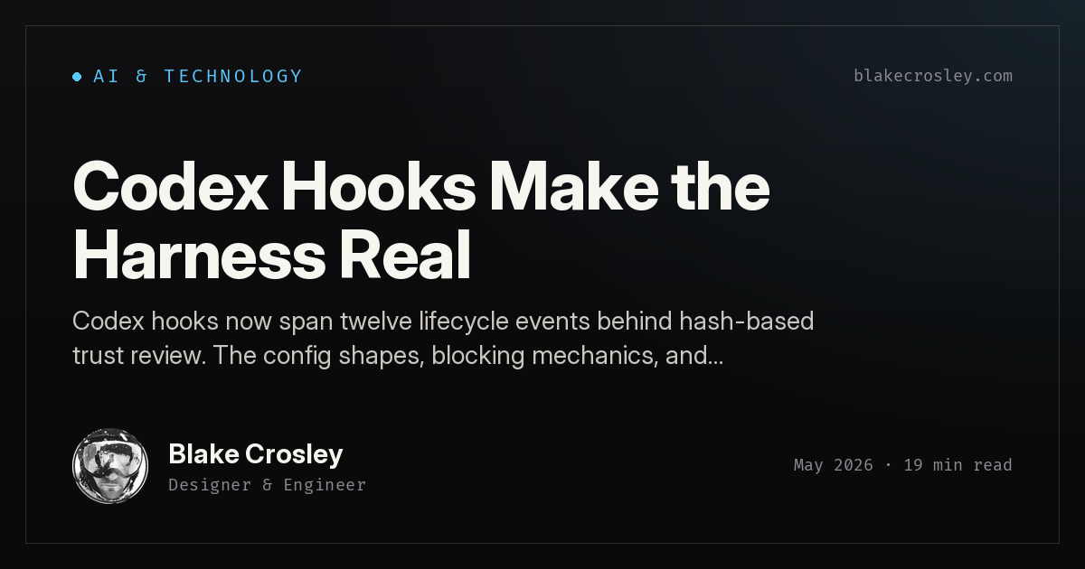 Codex Harness Codex Hooks Make the Harness Real