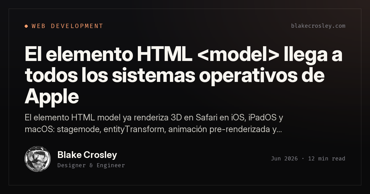 Html For Apple El elemento HTML llega a todos los sistemas operativos de Apple