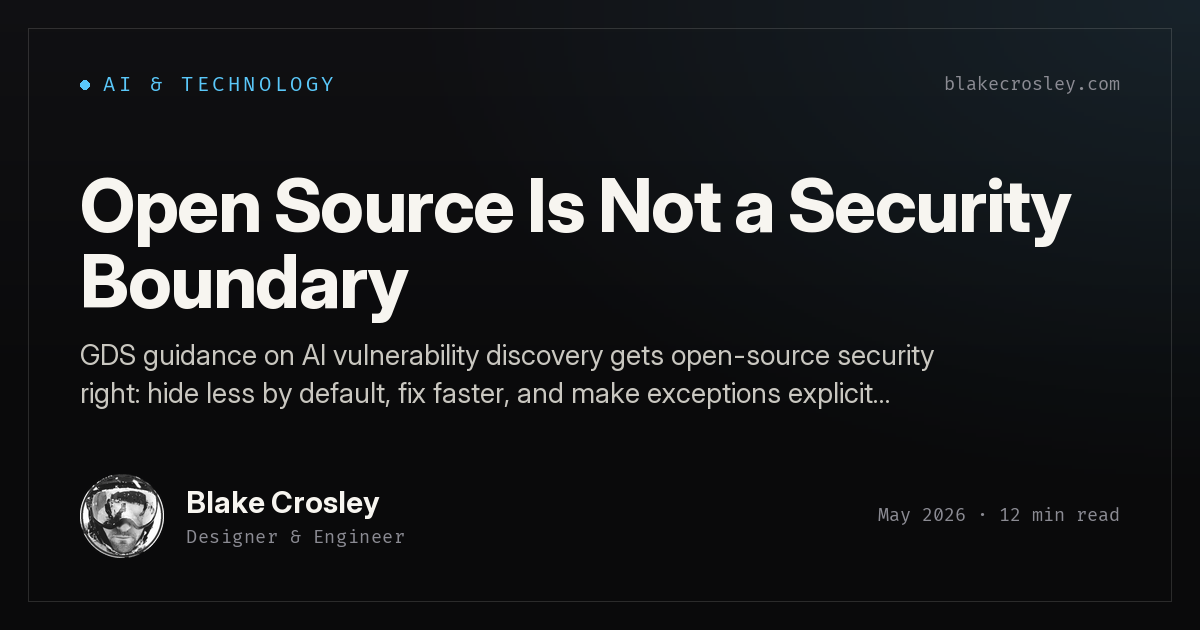 Open Source Is Not a Security Boundary