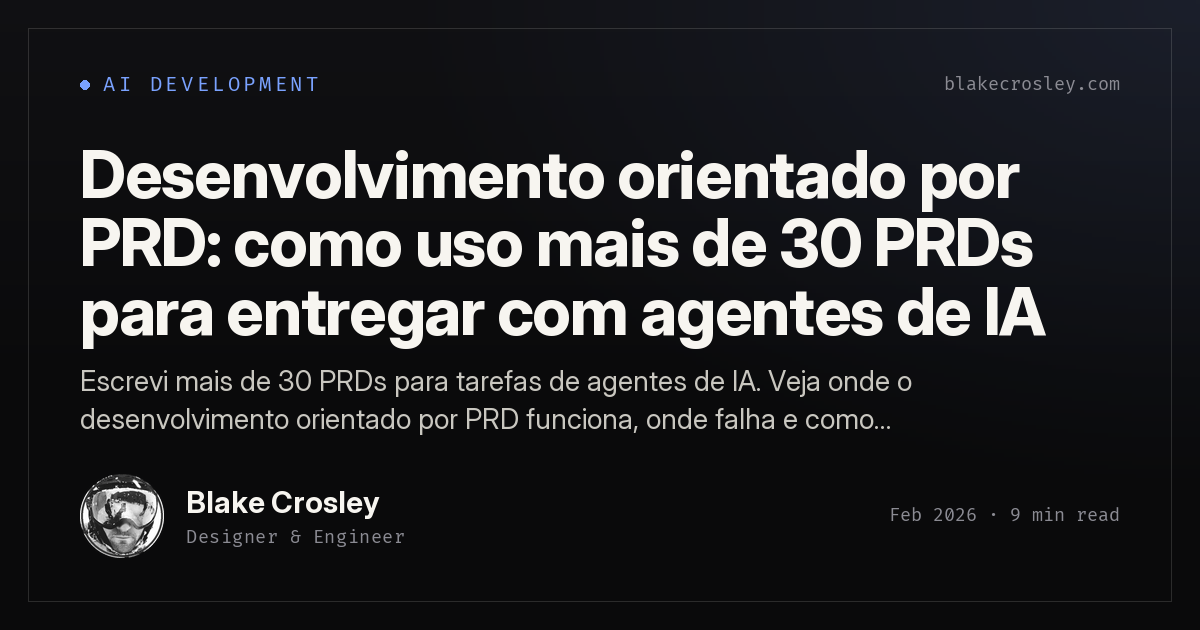 Desenvolvimento orientado por PRD: como uso mais de 30 PRDs para ...