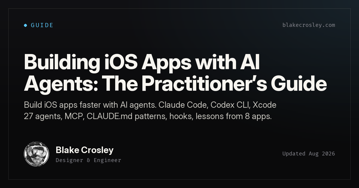 Building iOS Apps with AI Agents practitioner guide preview
