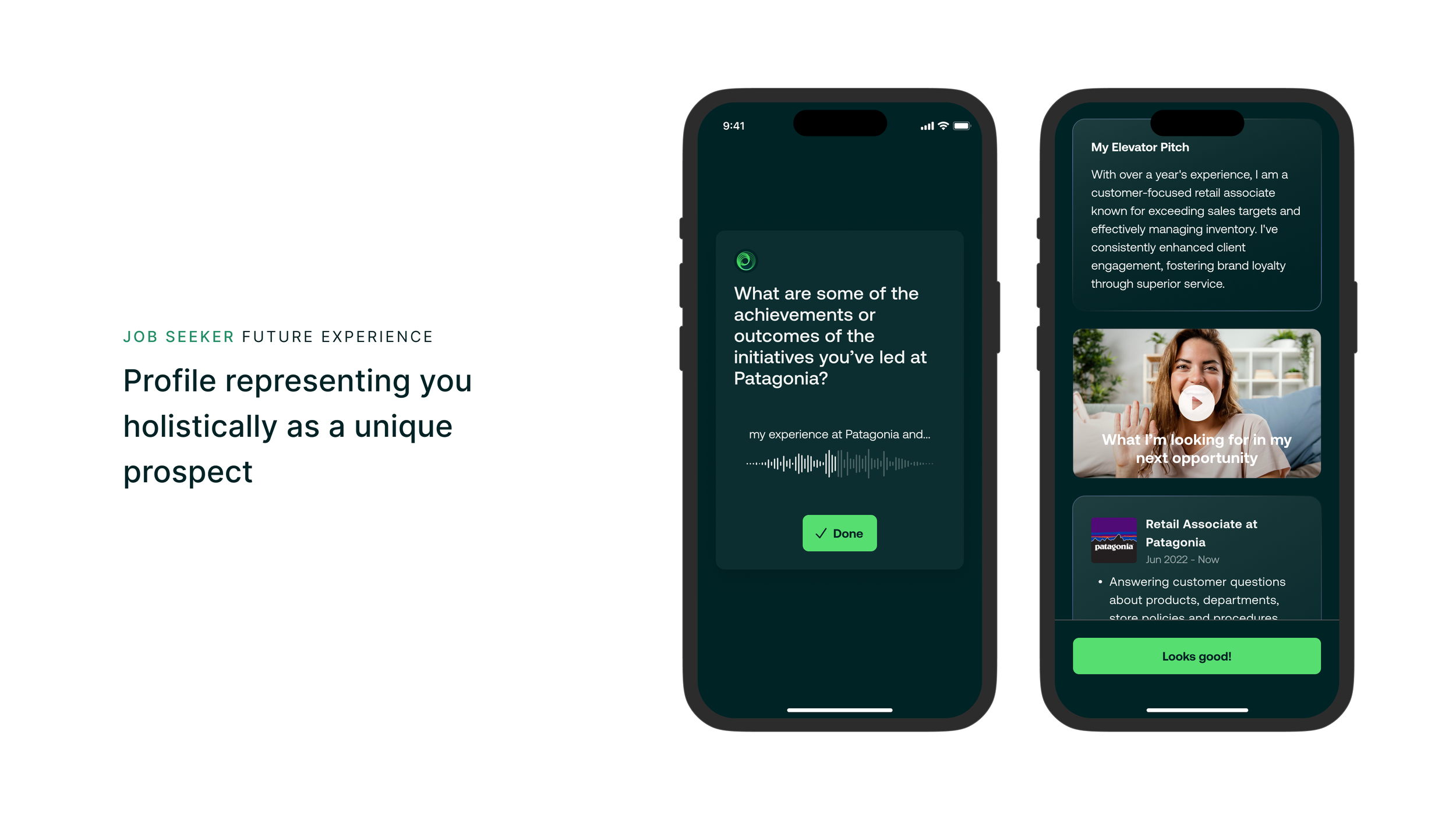 Profile assistance feature