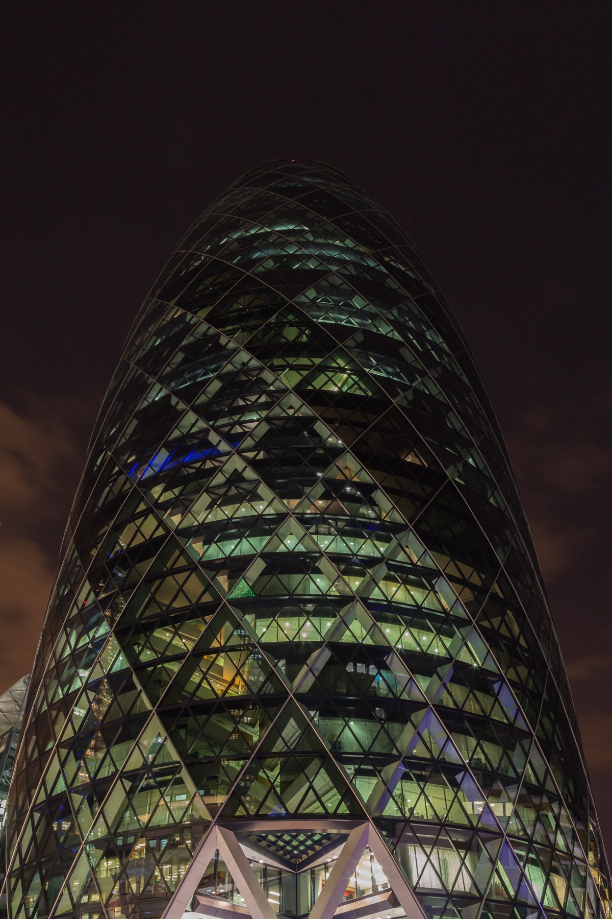 30 St Mary Axe (the Gherkin) in the London skyline