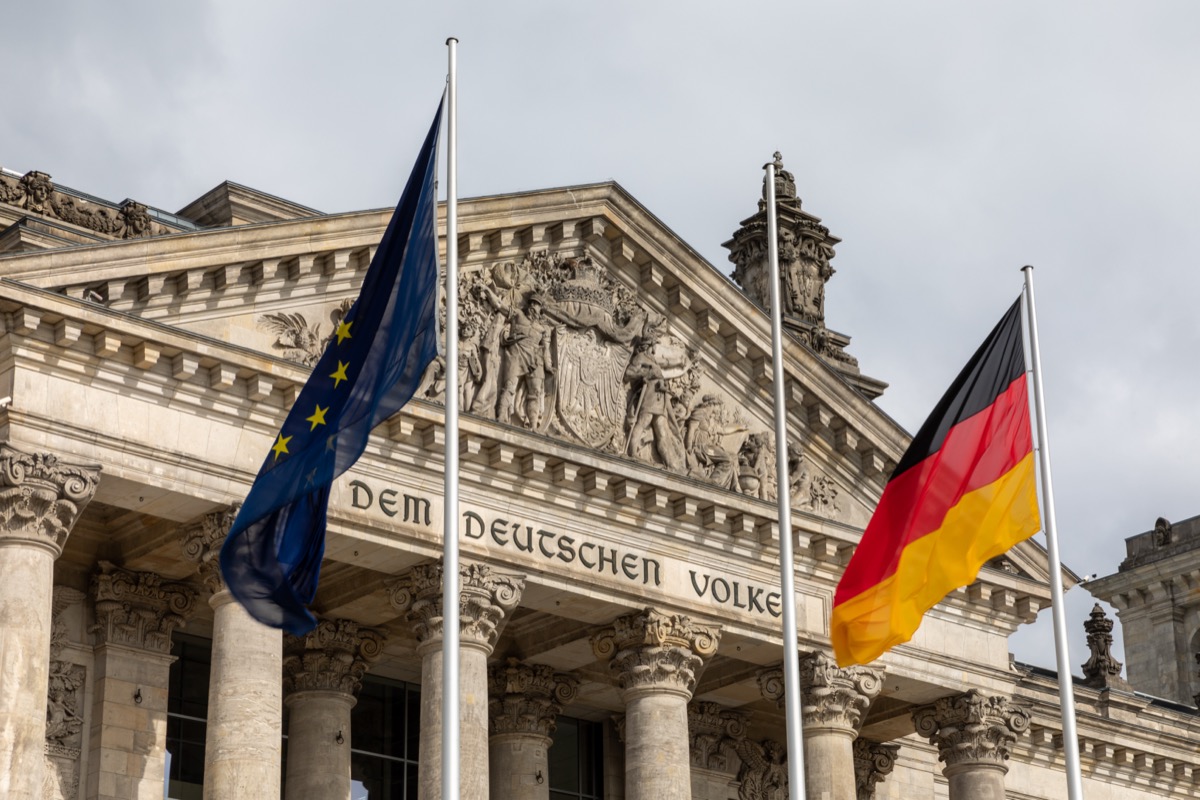 The Reichstag with Foster's glass dome, Berlin