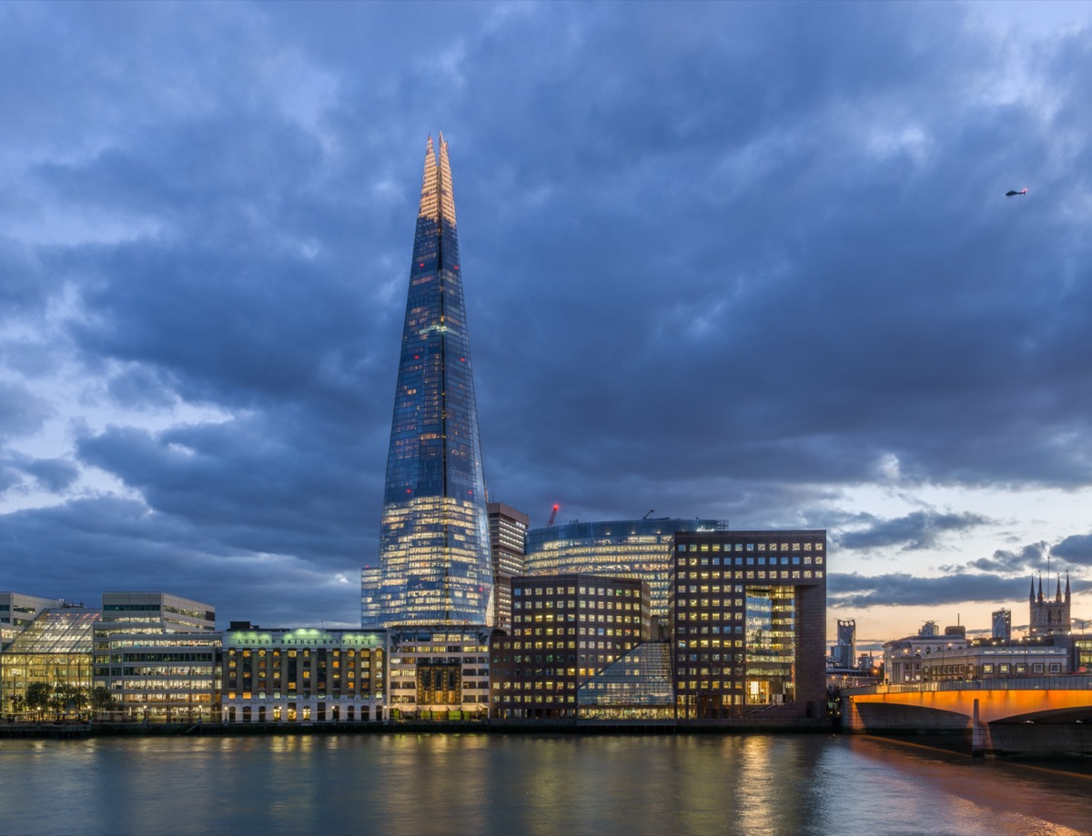 The Shard rising over London