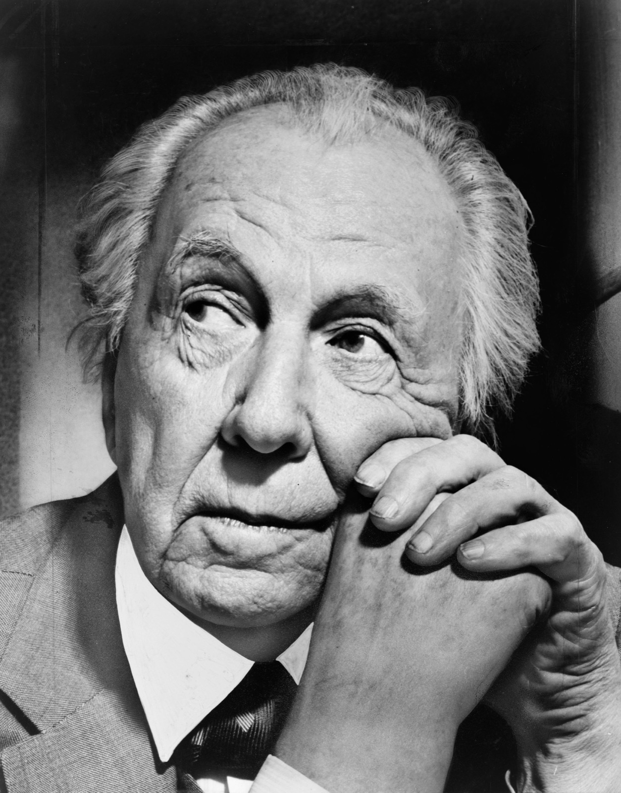 Frank Lloyd Wright, fotografiert von Al Ravenna im Jahr 1954