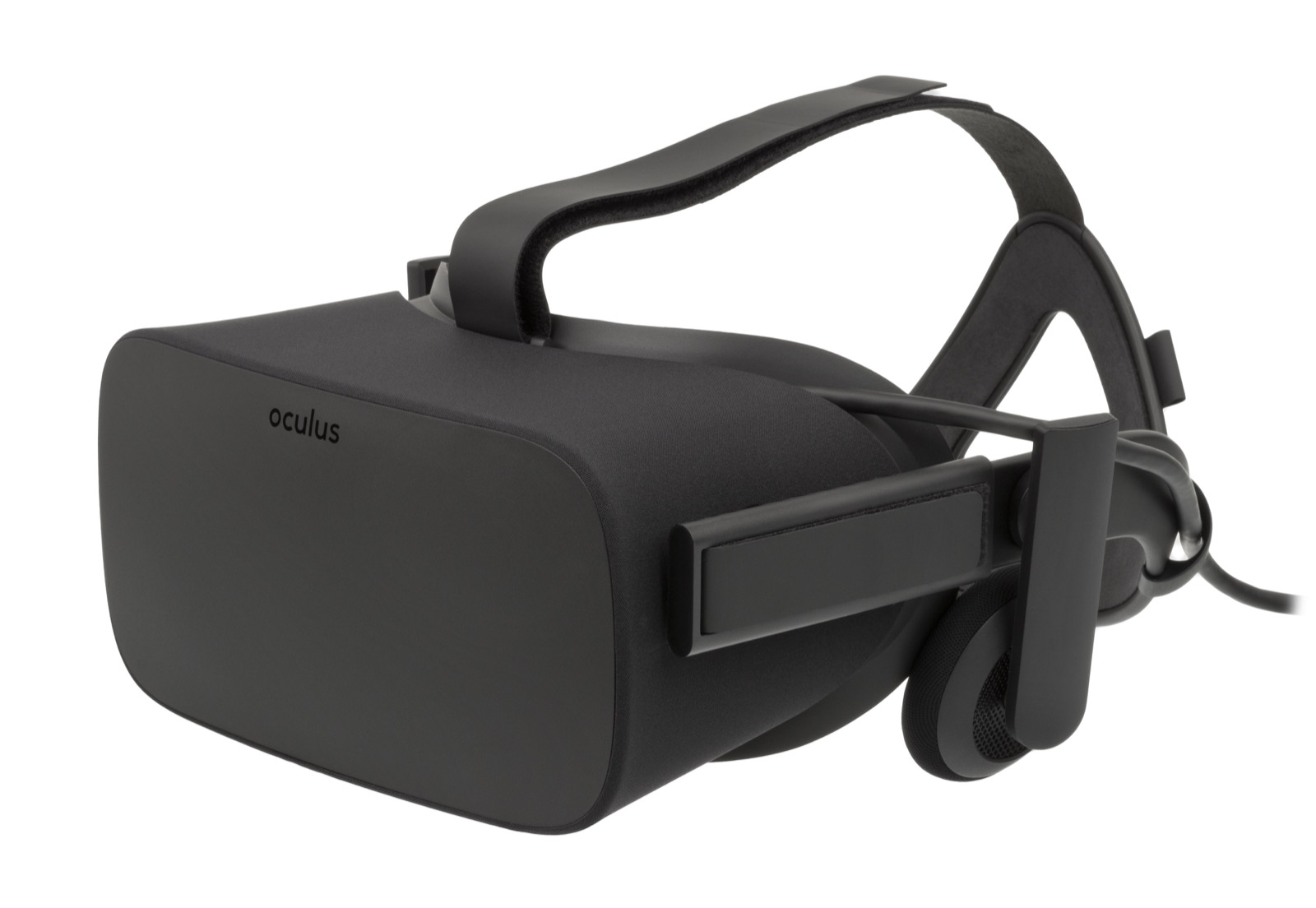 The Oculus Rift CV1 virtual-reality headset, the consumer device Carmack's latency work targeted
