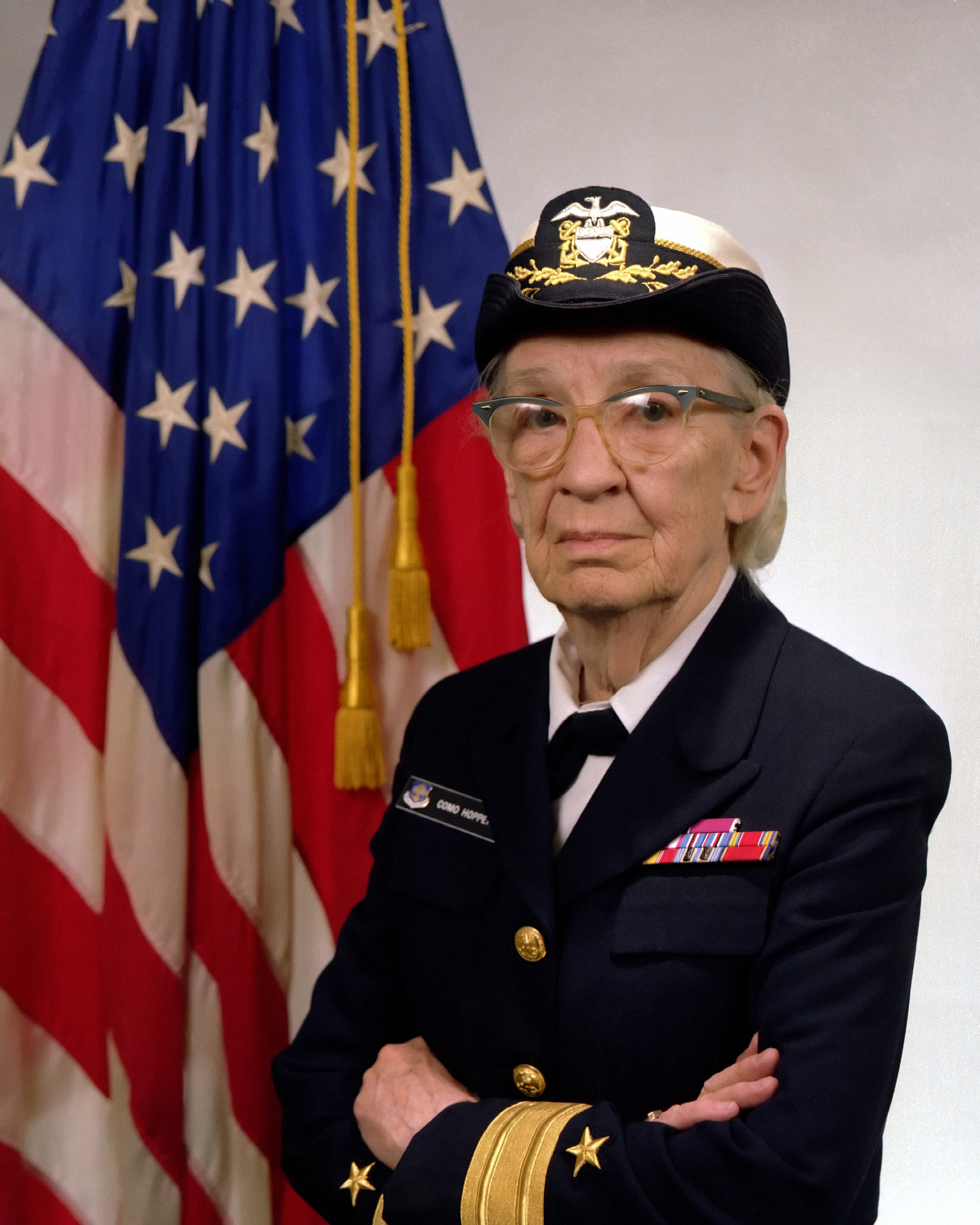 Grace Hopper, US Navy Rear Admiral and computing pioneer