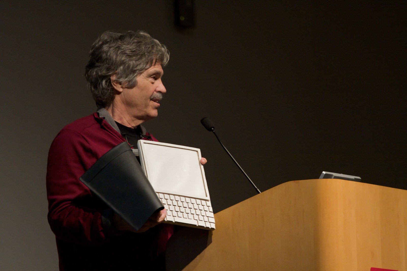 A Dynabook concept sketch / mockup -- Alan Kay's vision of a personal computer for children of all ages