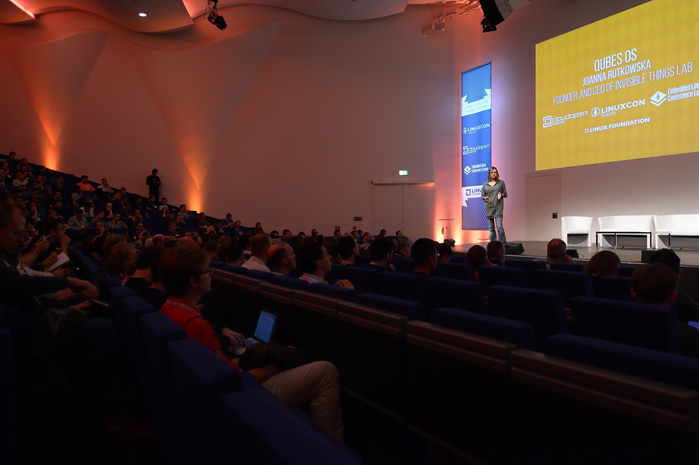 Joanna Rutkowska presenting platform-security research