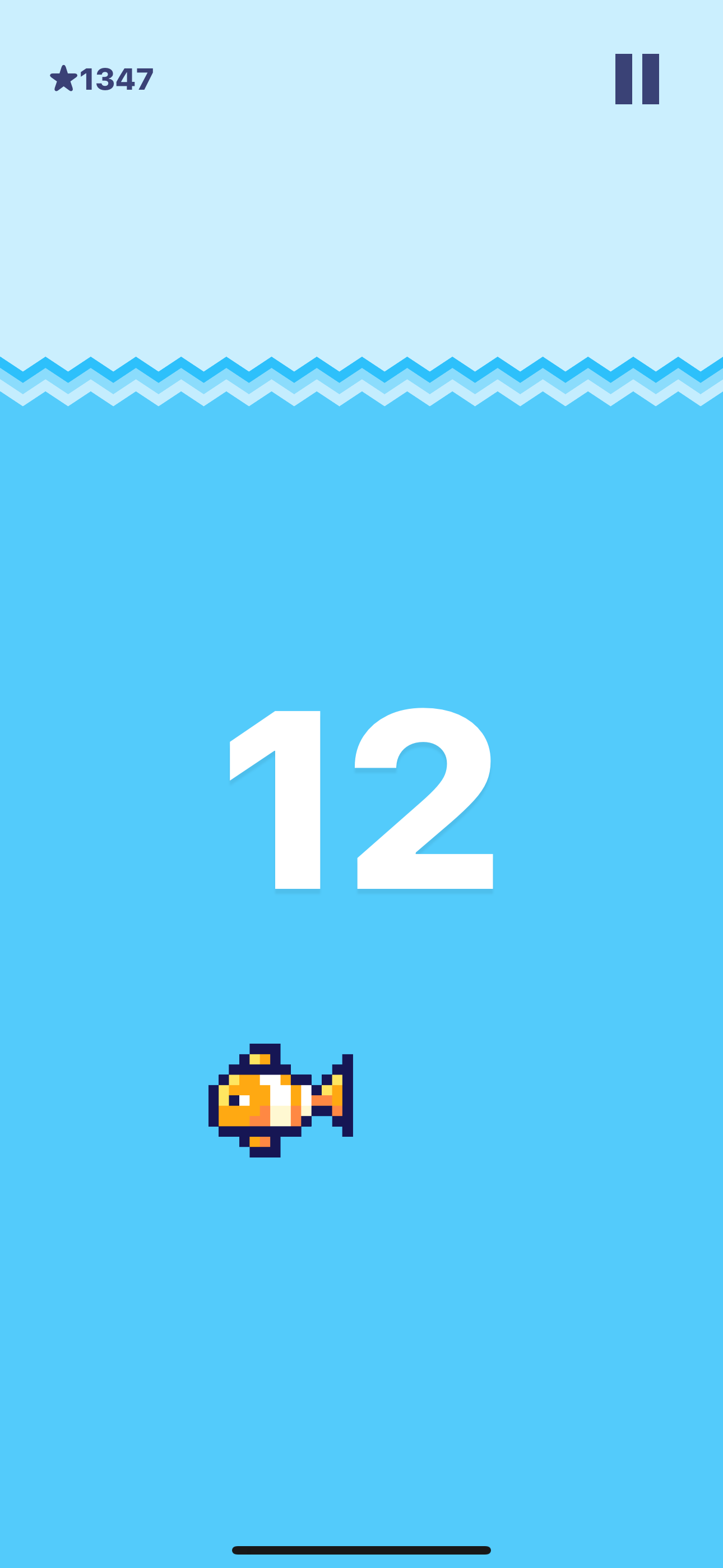 Tappy Color gameplay - blue screen raises water