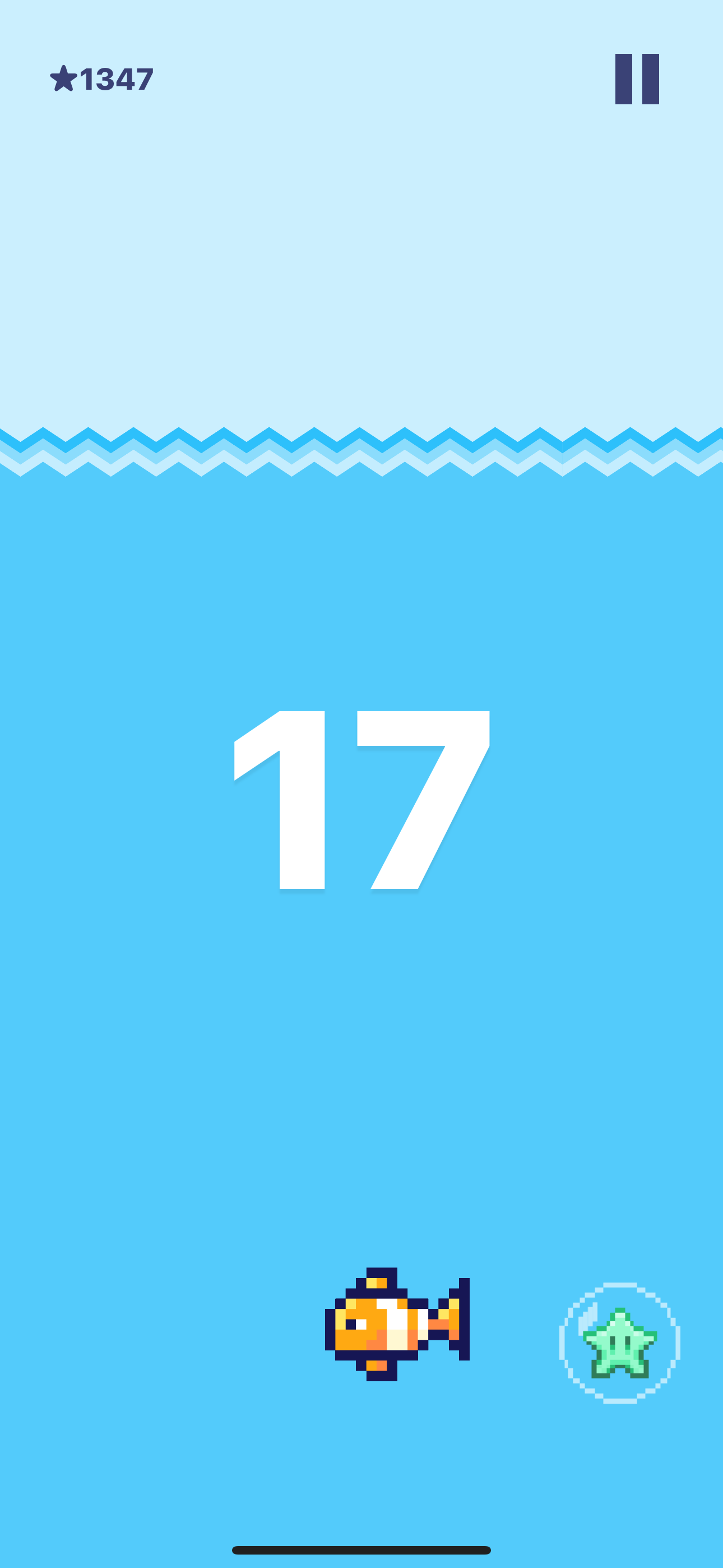 Tappy Color gameplay - star power-up