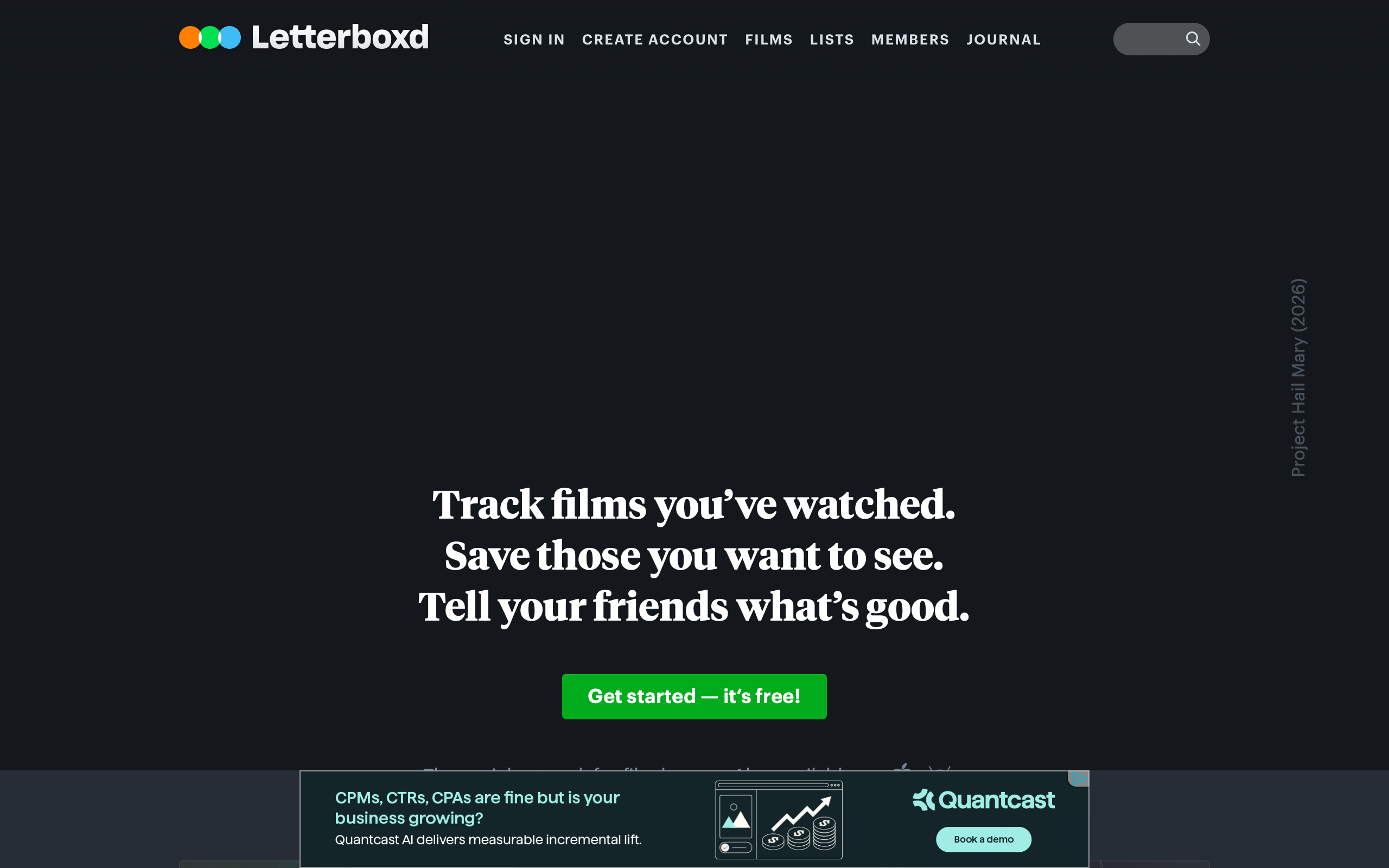 Letterboxd: Cinema as Social Object screenshot