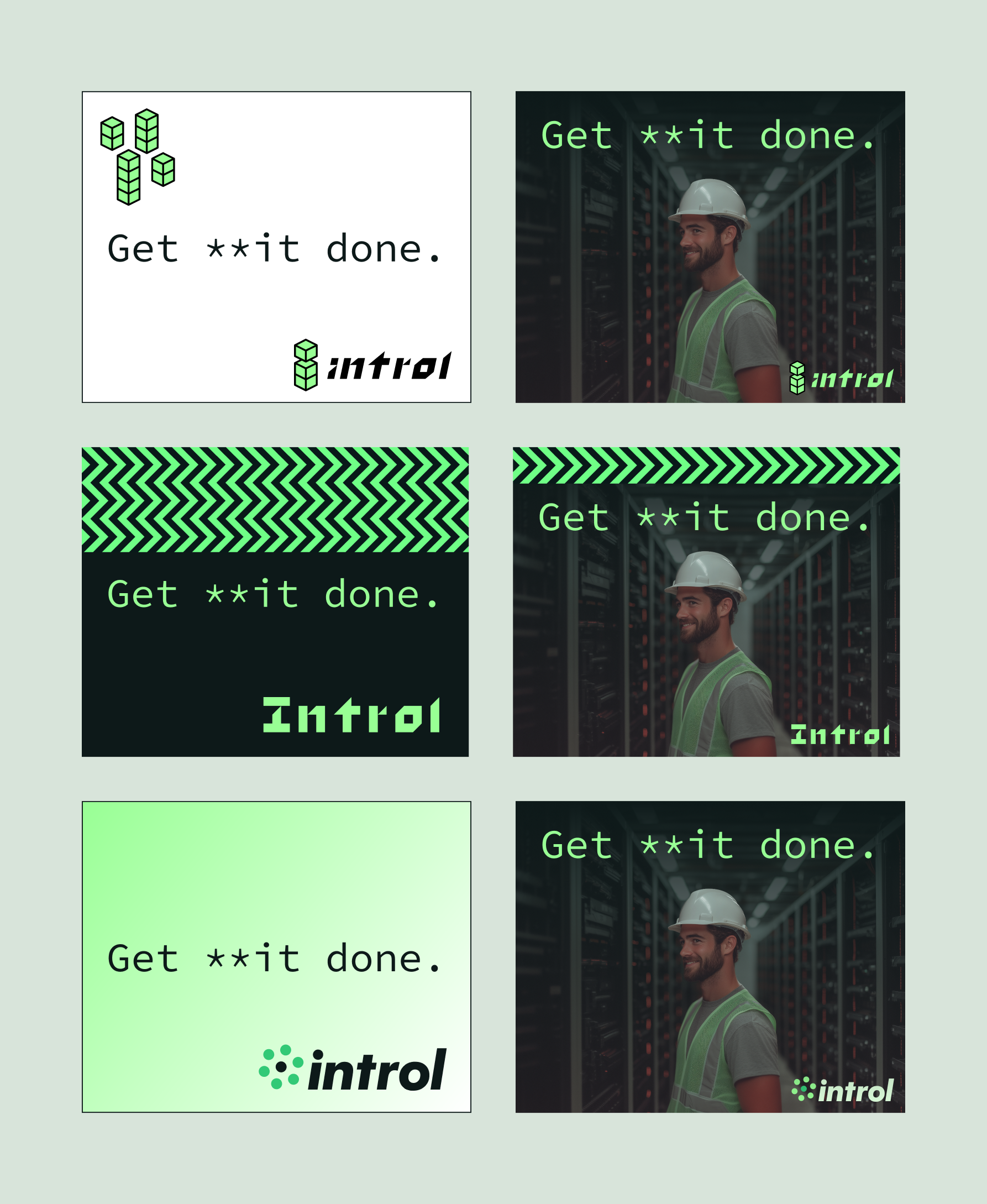 Introl website hero section iterations