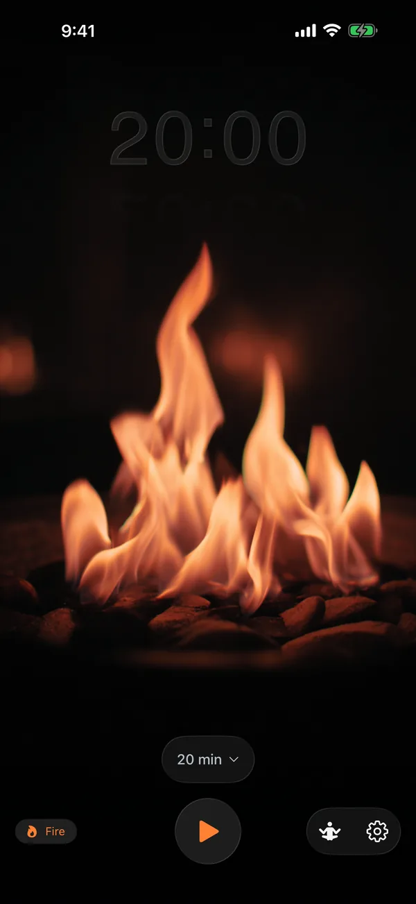 Return running on iPhone 17 Pro Max with the Fire theme