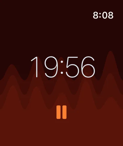 Return running on Apple Watch Series 11 with the Fire theme